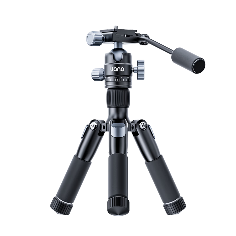 Llano Xiaoyin Mini Tripod with Joystick Pan Handle Outdoor Travel Desktop Mini Portable Camera Stand DSLR Mirrorless Concert Photography Mobile Phone Small Live Streaming