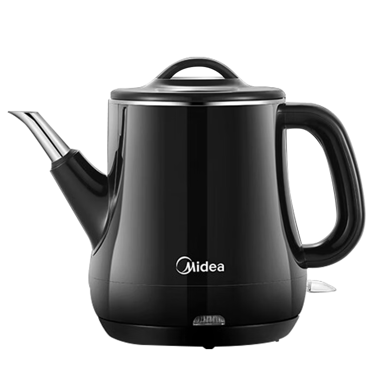 Midea Electric Kettle Double-Layer Anti-Scald Water Boiler Tea Maker Electric Tea Stove High Power Ring Heating Seamless Stainless Steel Inner Liner MK-PCE071 Price Protection 618