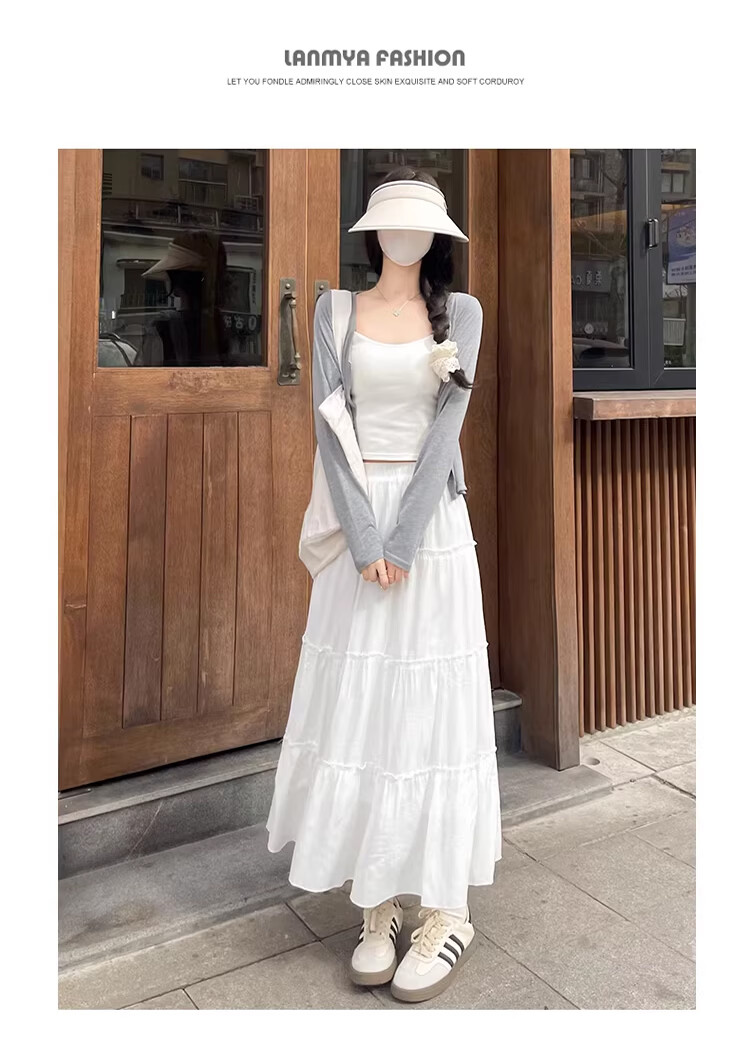 Free Style Cake Half-Length Skirt Women 2026 Spring Summer New High Waist A-Line Mid-Length Ballet Fairy Puff Skirt 10