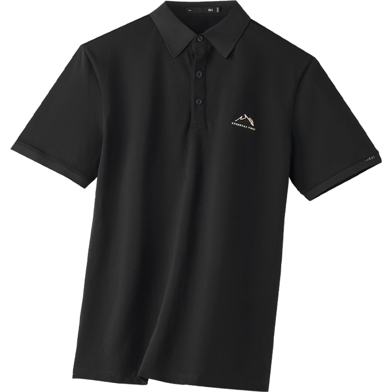 HLA Men's Short Sleeve Polo Shirt [JD Exclusive] 26 Mountain Not High Series Summer Short Sleeve with Turn-down Collar