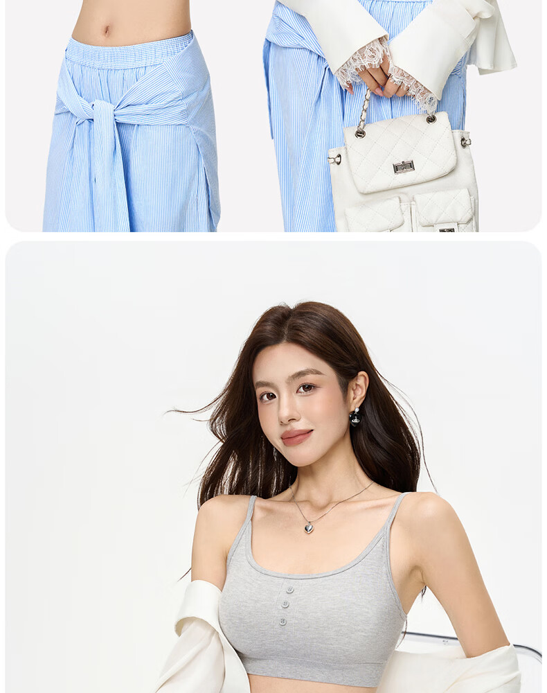 Free Style Modal Camisole Tank Top for Women with Padded Bra, Spring Summer, Beautiful Back, Inner Layer, Outerwear, No Bra Needed 17
