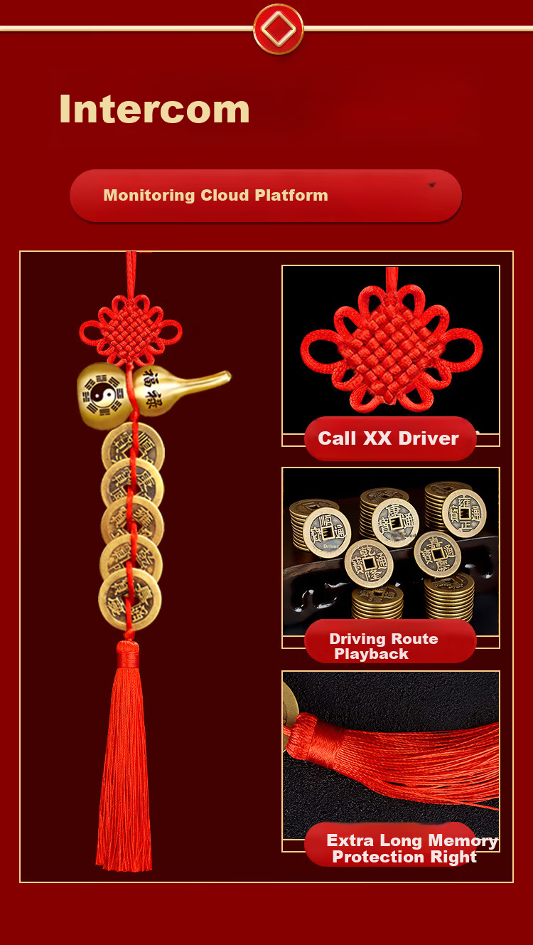 Feng Shui Pavilion Five Emperor Coins Copper Open Gourd Door Hanging Ornament for Front Door Neighbor Bedroom Bathroom Decoration 4