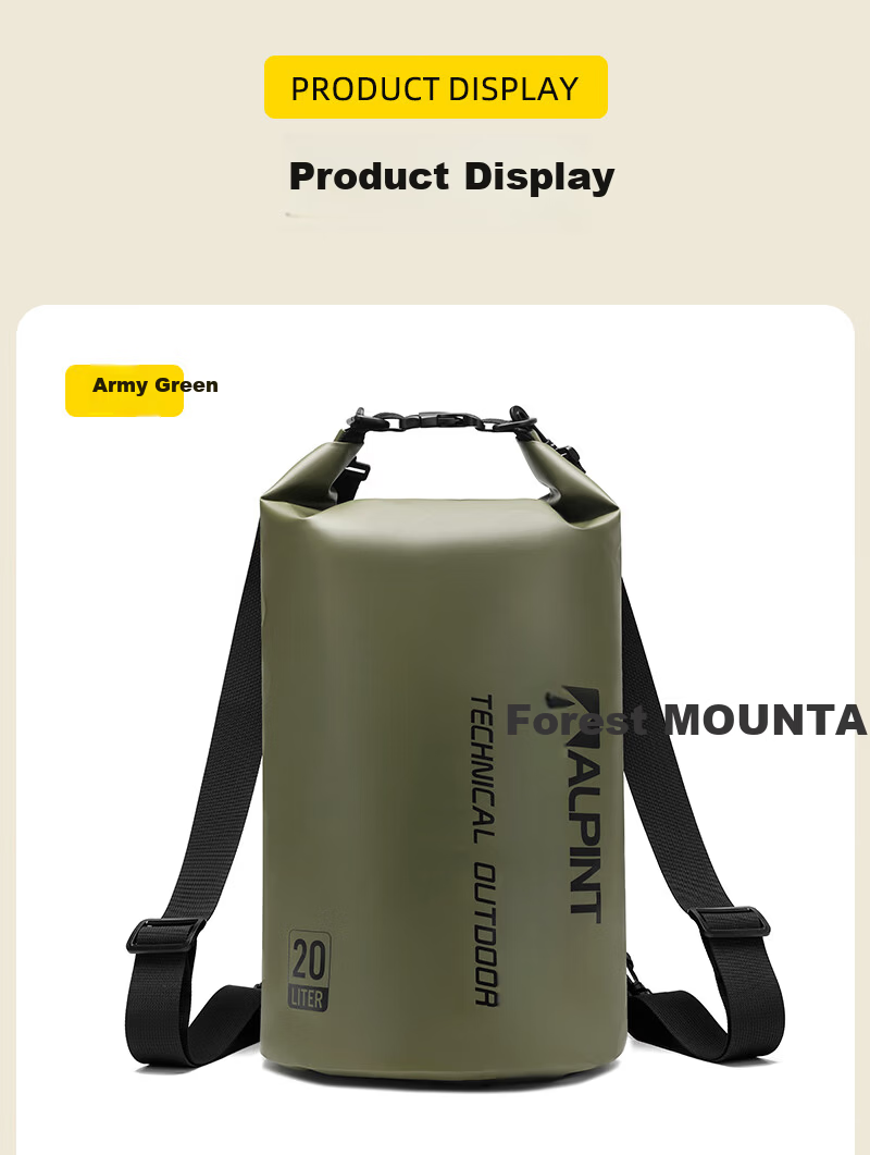 ALPINT MOUNTAIN Waterproof Multifunctional Backpack with Wet and Dry Separation for Outdoor Diving Snorkeling Swimming Creek Hiking Rafting 12