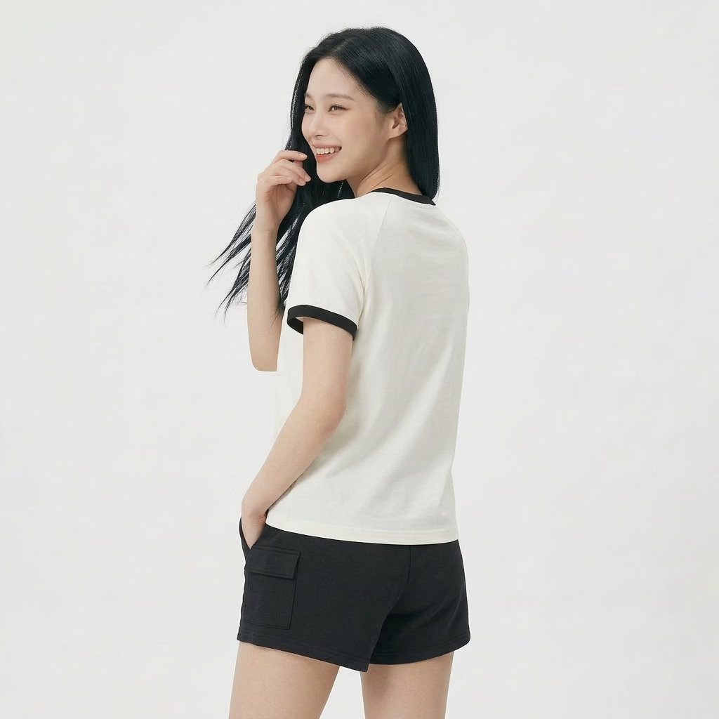 Adidas Women's Sports Style Series PANDA T Short Sleeve T-Shirt KB7214 White XXS 3