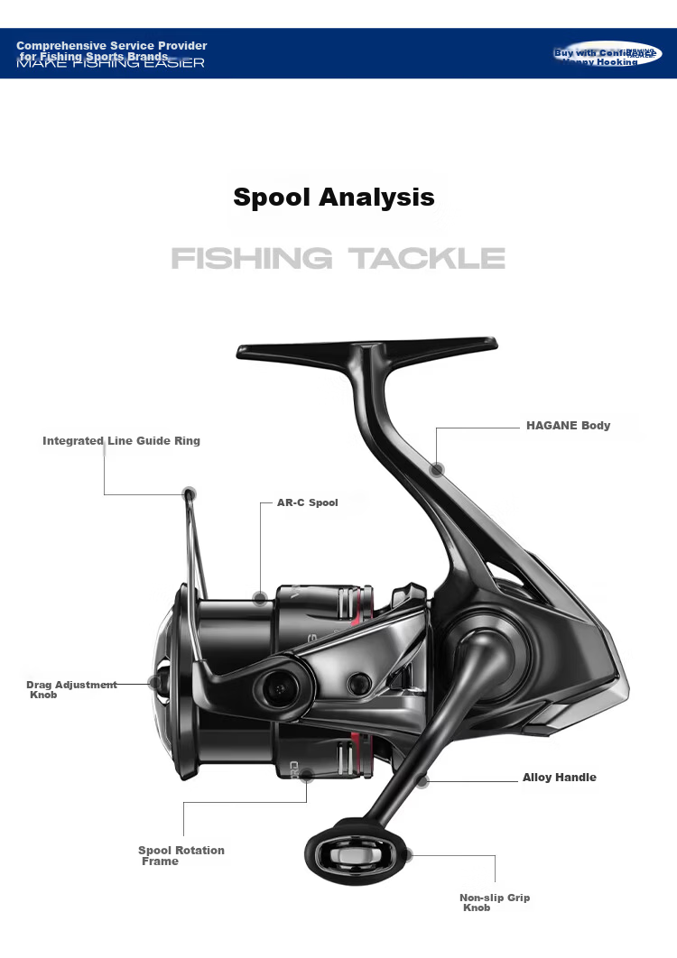 SHIMANO 24 New Vanford 4000 Spinning Reel Micro Lure Long Cast Freshwater Fishing Reel 3