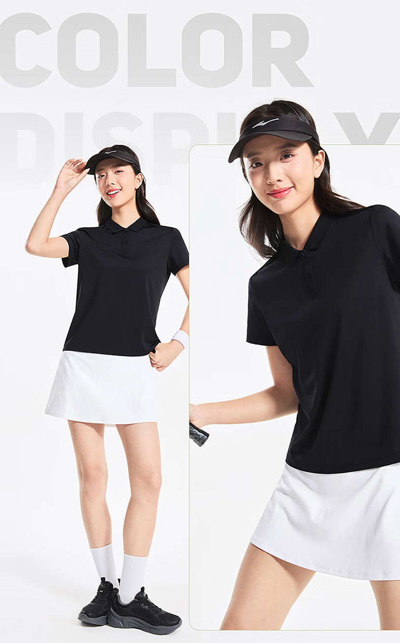 Erke Women's Sports Polo T-Shirt Summer Moisture-Wicking Quick-Dry Short Sleeve Outdoor Sun Protection Casual Business Top 16