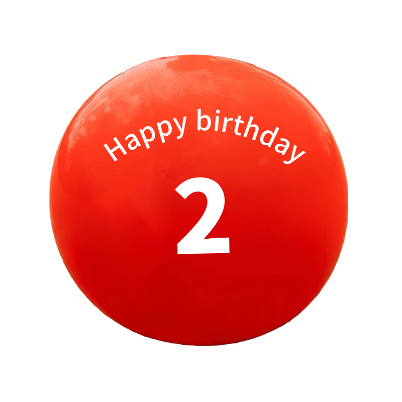 Shicai Extra Large Red Balloon 36 Inch 2nd Birthday Hat Outdoor Scene Decoration Kids Camping Photo Prop