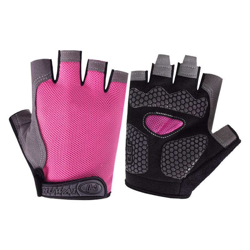 JianCai Fitness Gloves Unisex Sports Cycling Half Finger Pull-up Dumbbell Training Equipment Hand Protection Kettlebell Anti-slip Callus Resistant Durable