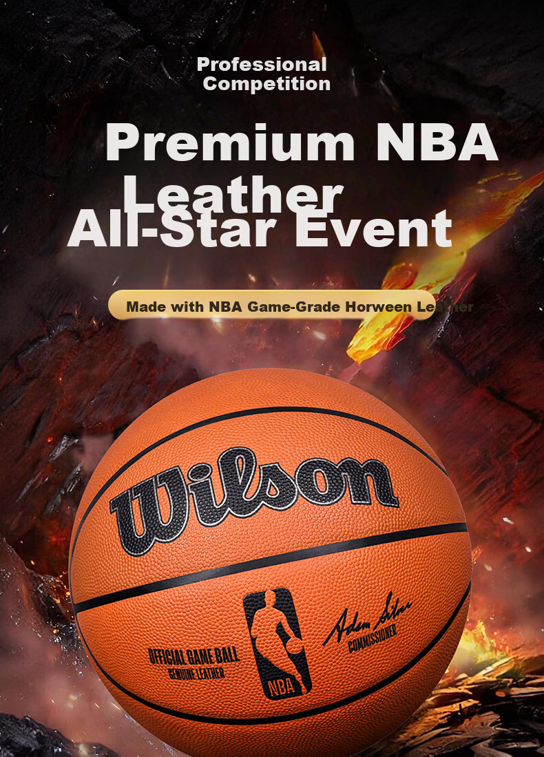 Wilson Basketball, Size 7, Moisture-Absorbing PU Ultra-Fine Fiber, AUTHENTIC Professional Competition, Adult Seven Basketball 2