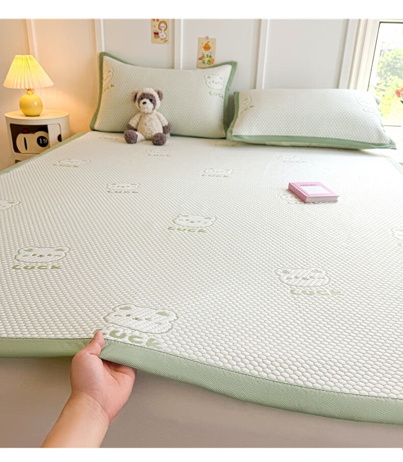 KING SHORE Class A Bean Cooling Mat Ice Silk Mat, Summer Soft Mat for Kindergarten Children, Single Mat 90*200cm [Washable] 7