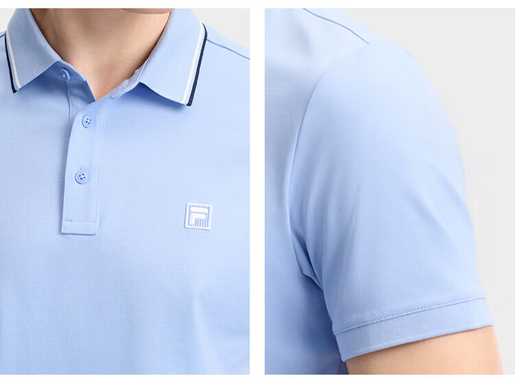 FILA Elite Men's Knitted Short Sleeve Polo Shirt 2026 Summer Simple Basic Casual Top 39