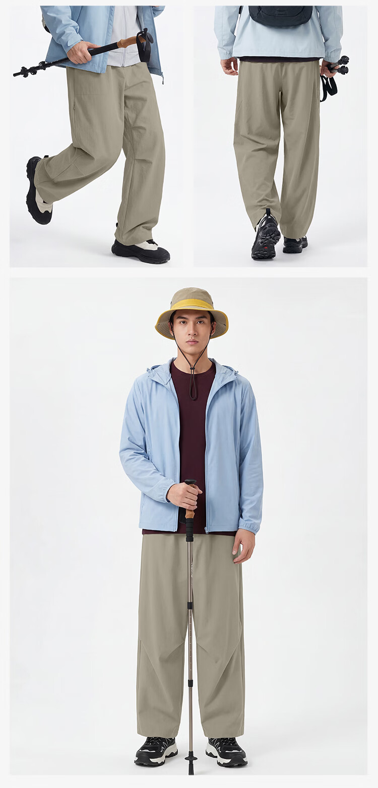 JD Jingzao [Cordura] Men's Summer Thin Casual Quick-Dry Sports Pants 26 New Style Gray 3XL 16