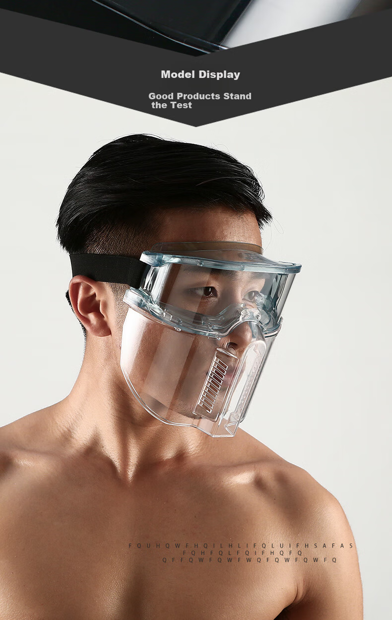 Shanduoao Detachable Goggles DH431 Splash and Impact Resistant Protective Face Shield with Goggles 9