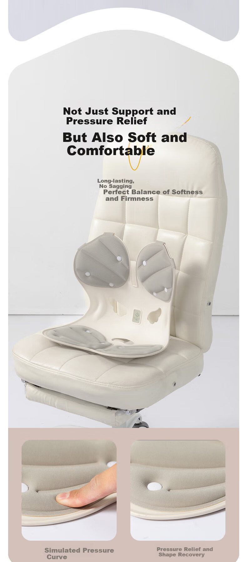 Aimoshi Cloud Detachable Lumbar Support Seat Cushion AMS-KY001H 7