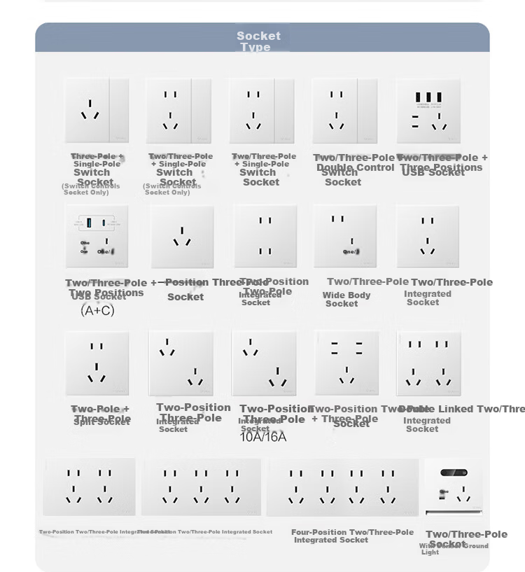 BULL G60 Series 2-Gang Cat6 Computer Socket 86-Type Flush Mount Ultra-Thin Panel G60T222 Dusk White 7