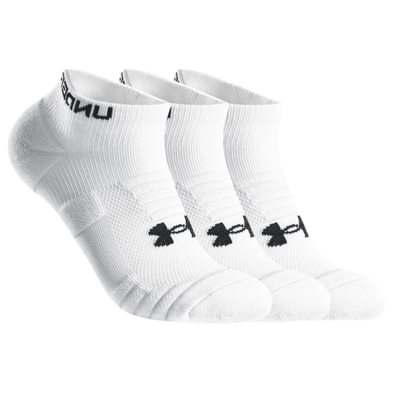 Under Armour Socks No-Show Socks [3 Pairs] Basketball Badminton Sports Socks for Men and Women Running Thin Anti-Odor Terry Short Cotton Socks