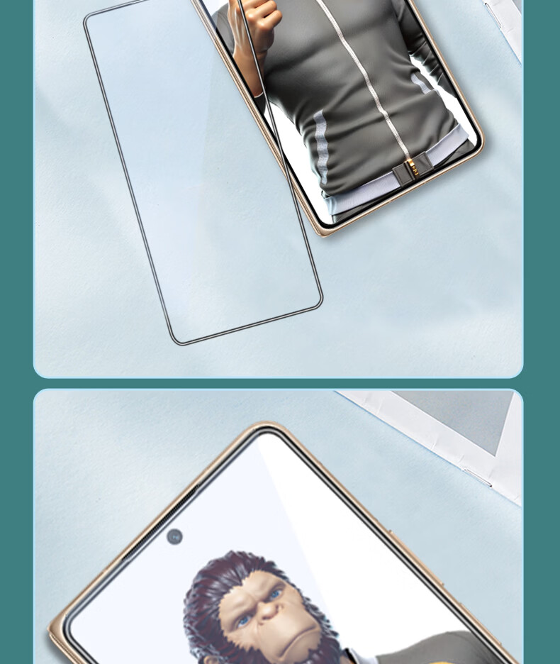 Mr. Blue Gorilla Honor Magic8 Pro Air Screen Protector Magic8ProAir Tempered Glass Film [Ultrasonic Fingerprint Unlock] HD Drop-Resistant Phone Protective Film 14
