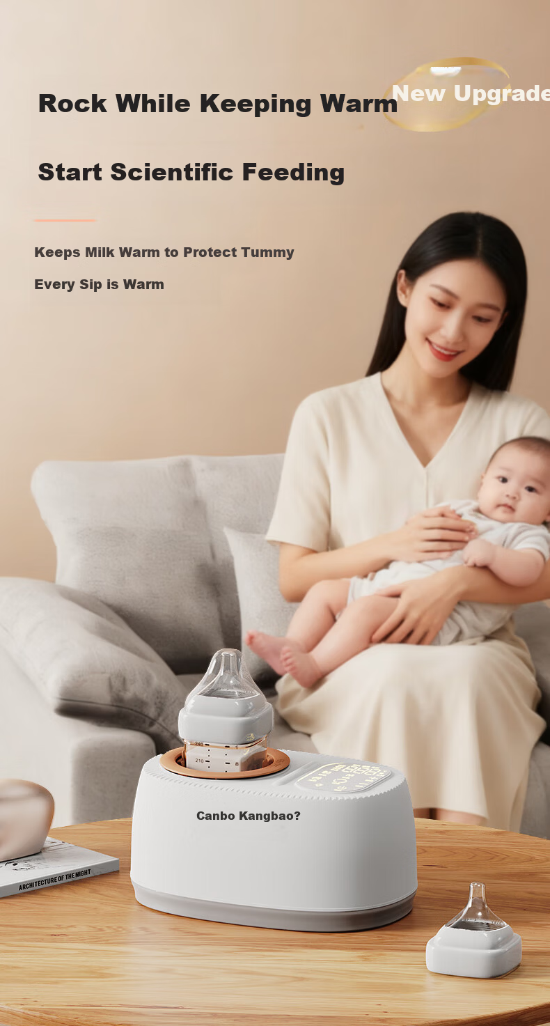 Canbo Baby Bottle Warmer and Milk Mixer 2-in-1 Automatic Milk Preparation and Heating Device Waterless Infant Milk Warmer 7