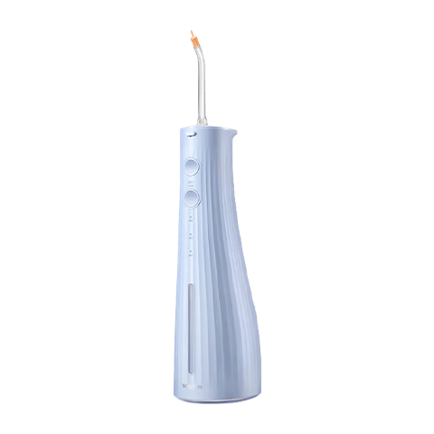 Saky M310 Oral Irrigator Water Flosser Portable Large Capacity Tank 2 Professional Nozzles Sea Salt Blue Gift for Girlfriend/Boyfriend
