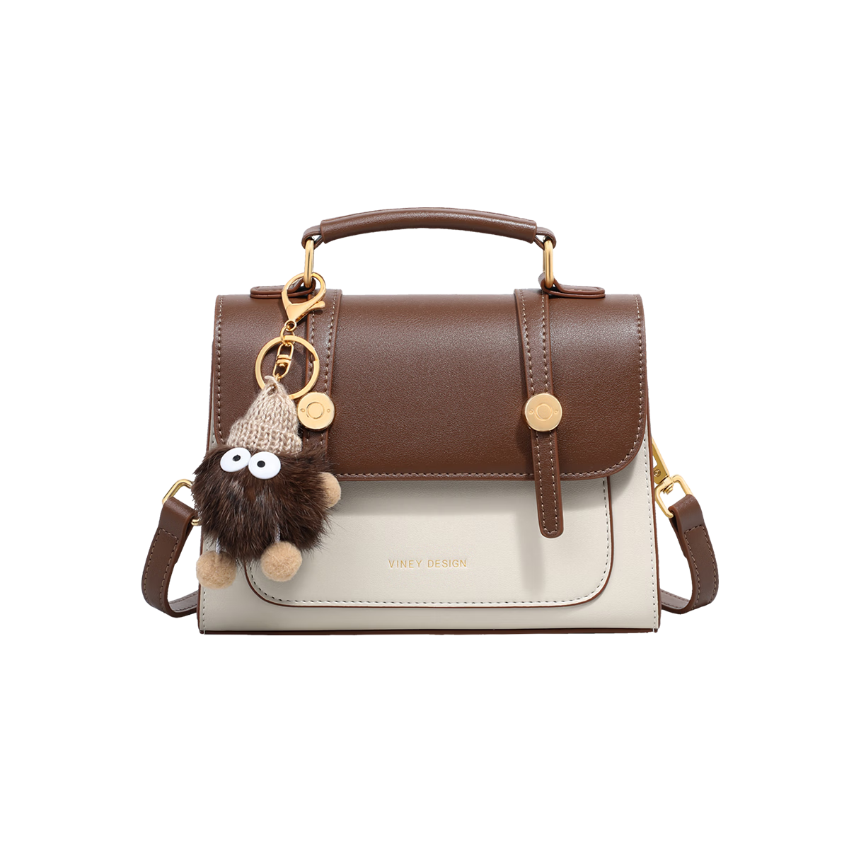 Viney Women's Handbag, Cowhide Crossbody Cambridge Bag, Light Luxury Shoulder Small Square Bag, Birthday Gift for Wife on May 20th, Present for Girlfriend
