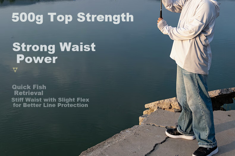 Jinglang 3.37m Short Section Fishing Rod Hand Rod Stream Rod Fishing Pole Grouper Zebra Mouth Eight Work Rod Small Tackle Rod Fishing Gear 8