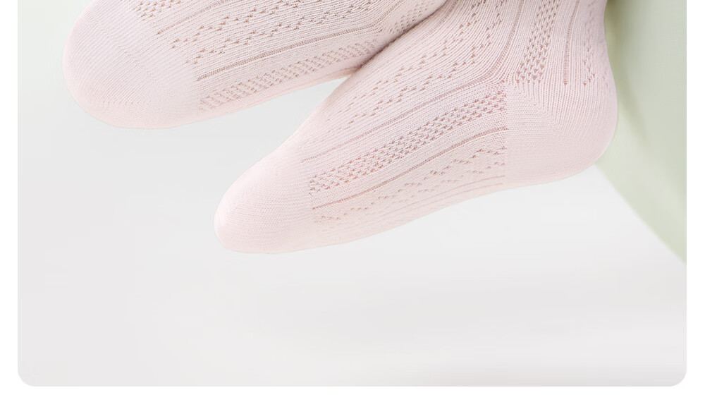 Betis Children's Socks 5-7 Years Summer Thin Breathable Girls Mid-Calf Socks Lace Solid Color Cute Princess Dance Socks 5