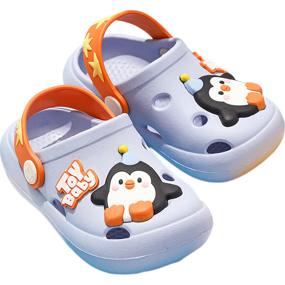 Cheerful Mario Baby Breathable Summer EVA Soft Sole Silent Clogs Toddler Boys Girls 1-3 Years Bathing Closed-Toe Sandals