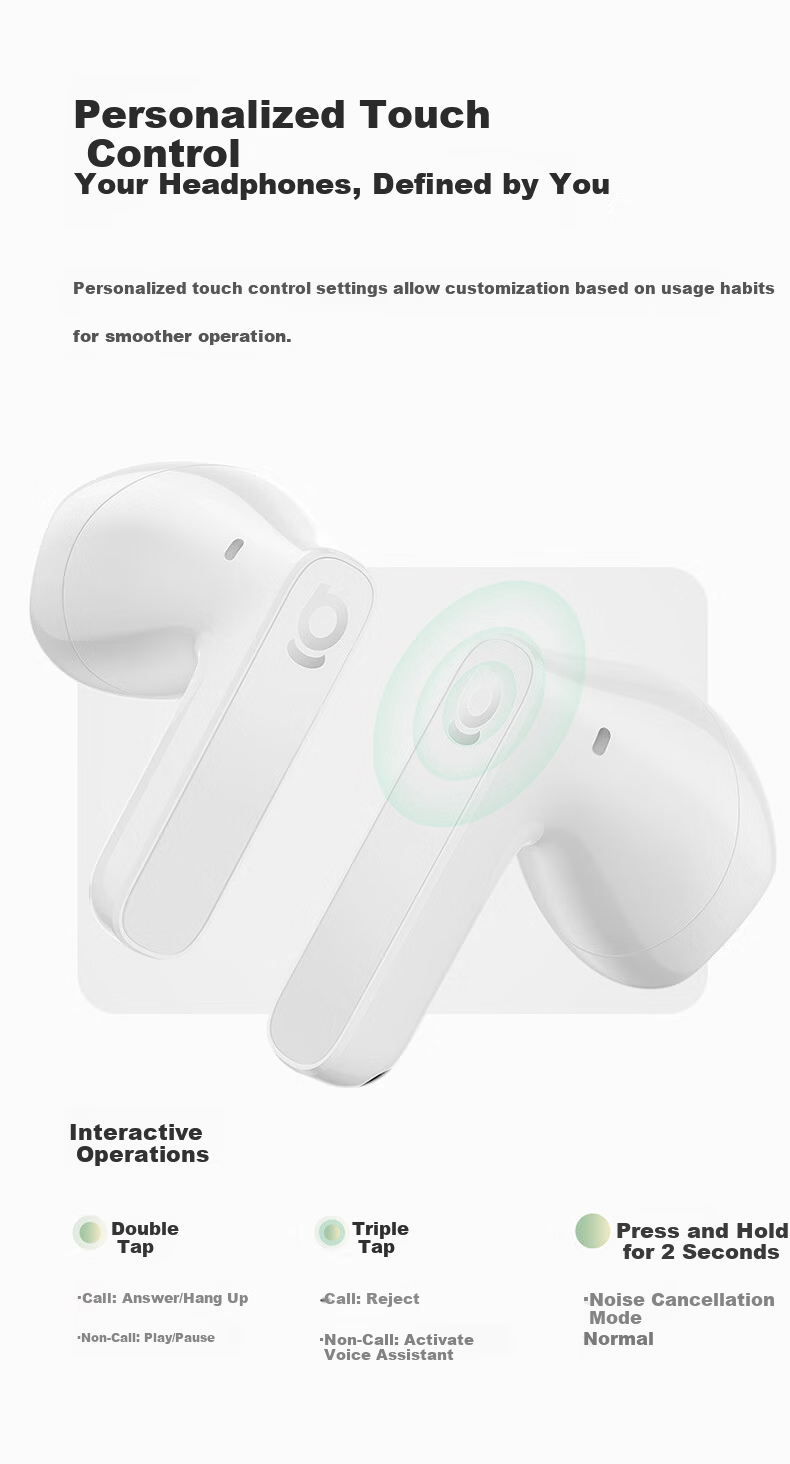 BASEUS BS1NC Semi-In-Ear Active Noise Cancelling AI Bluetooth Earphones Wireless 40H Long Battery Life Comfortable Earbuds for Apple Huawei Vivo Phones Gift 25