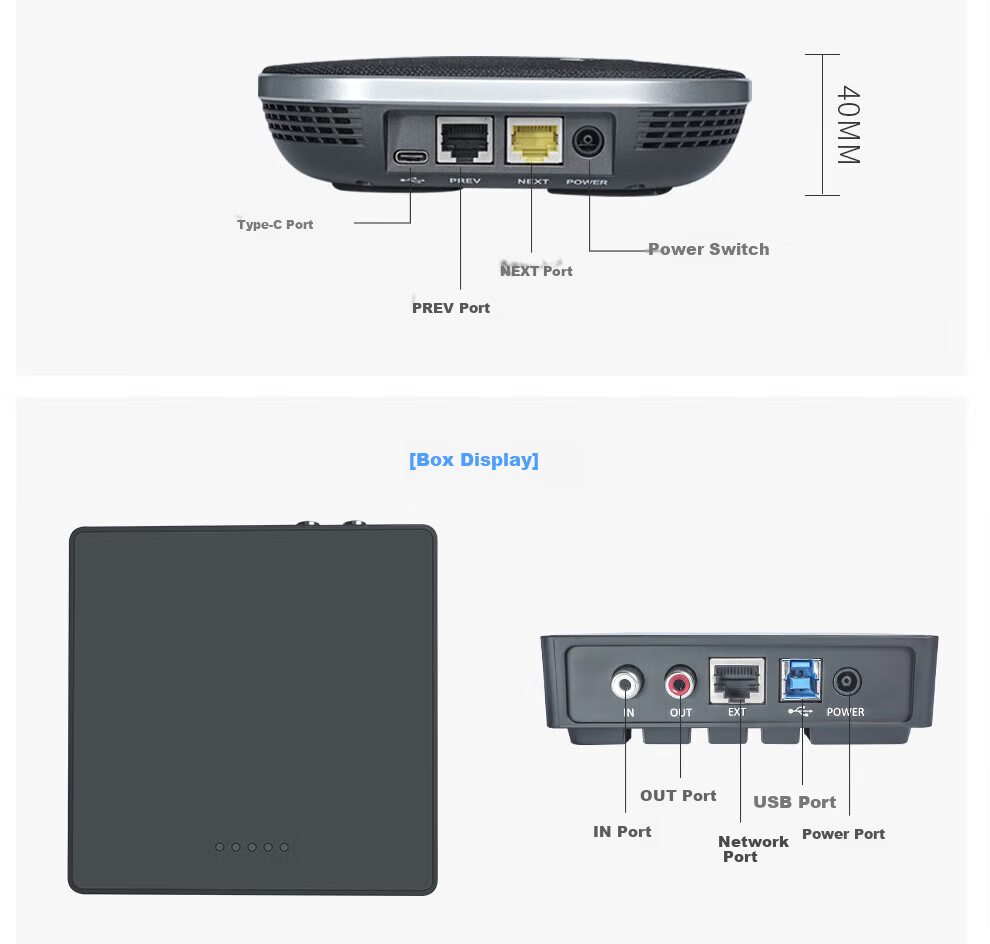 DAIPU 4K Ultra HD 12x Video Conference Kit DP-G100 Conference Solution Camera Wireless Wired Bluetooth Pickup Omnidirectional Conference Microphone 14