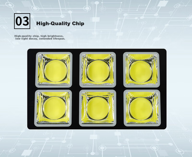 Qianzhiyi LED Floodlight High Power 400W Outdoor Waterproof COB Spotlight for Factory Square Construction Site Warehouse Basketball Court High Brightness Lighting 4