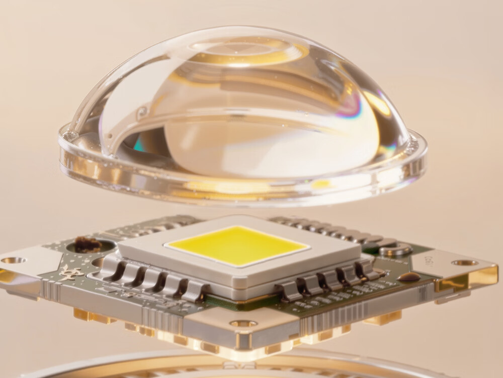 GUJIA LED Ceiling Light Luxury Crystal Imitation Eye Protection PR Light Living Room Bedroom Lamp 50CM - Three Colors [Installation Included] 7