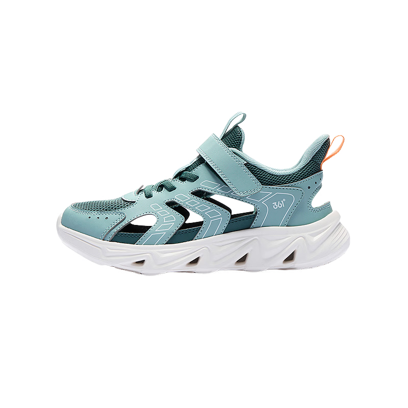 361° Kids Sports Shoes Summer 26 Boys and Girls Soft Cushioned Breathable Outdoor Creek Sandals Green Size 38