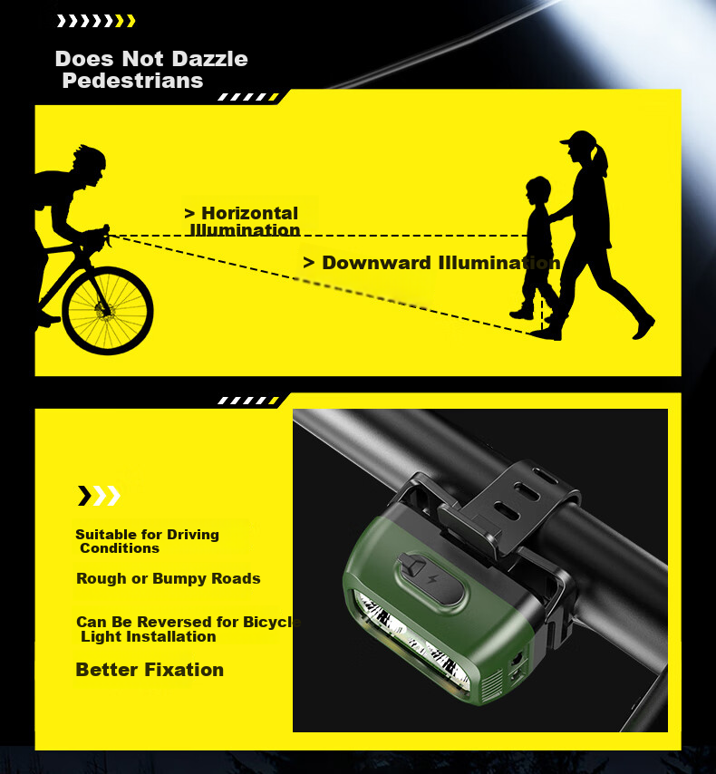 PHILIPS Bicycle Front Light Night Riding Lamp Mountain Road Bike Kids Riding Strong Flashlight Accessory SFL1341RHG 7