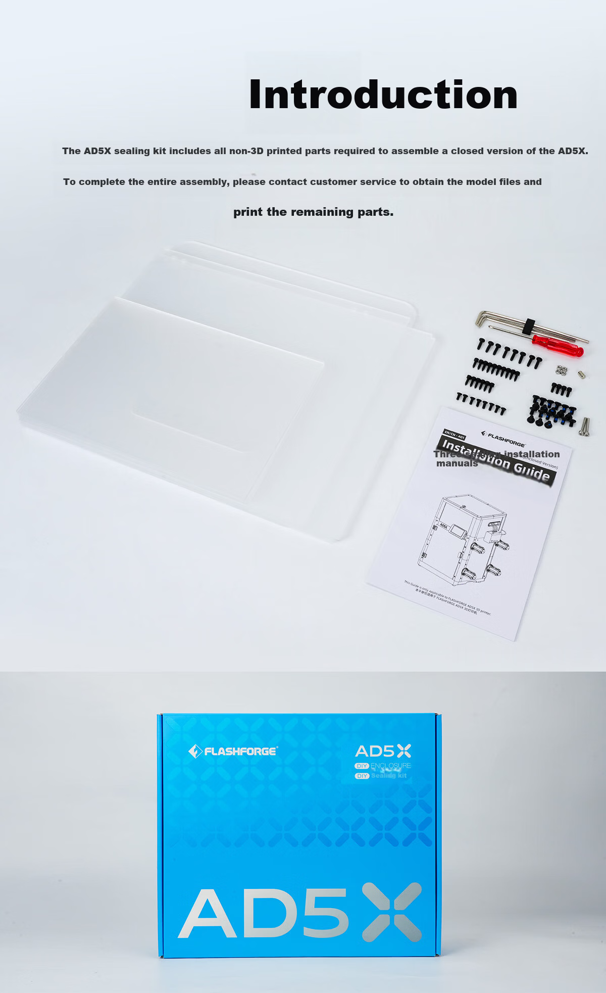 FLASHFORGE AD5M Sealing Kit 3