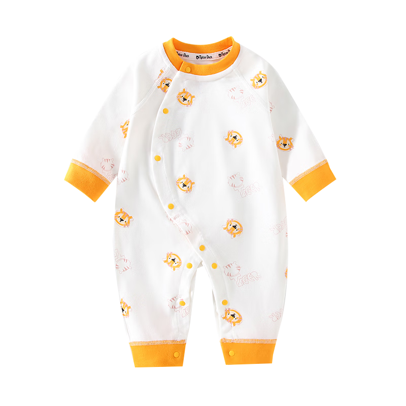 Qiaojiaoya Baby Clothes, Newborn Onesie, Class A Pure Cotton Romper, Full Moon Outfit for Boys And Girls, Crawling Suit, Pajamas, Spring And Autumn Seaso