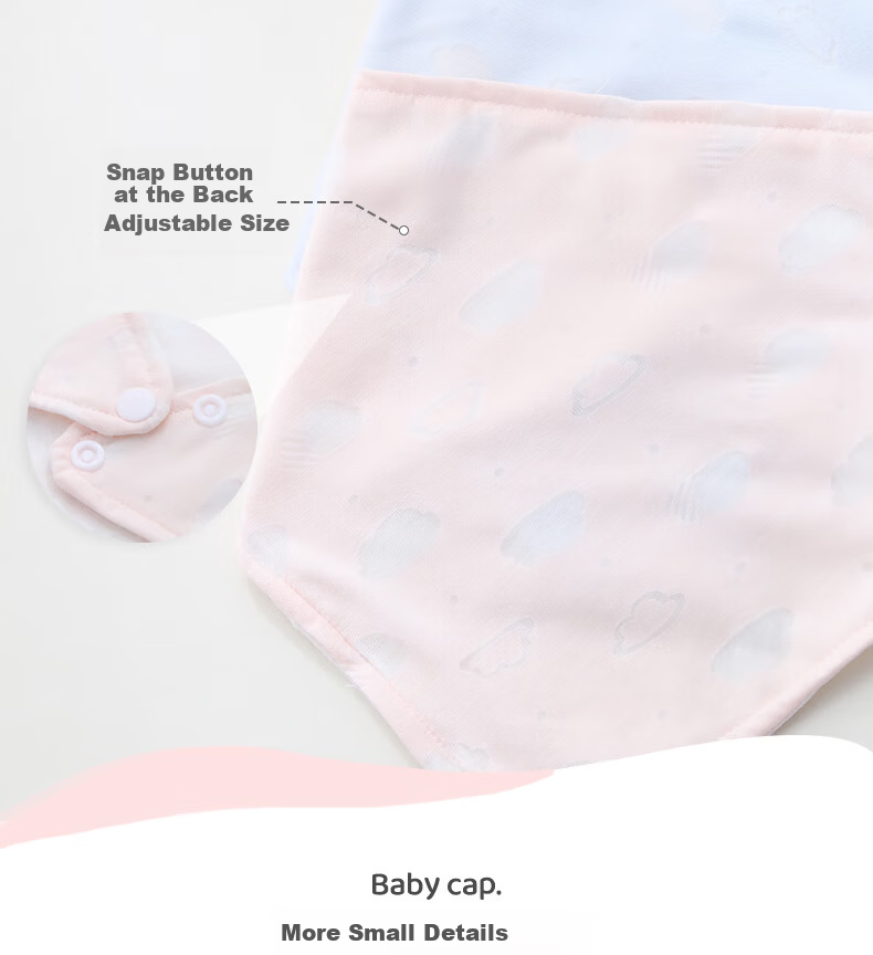 Benaxi Baby Summer Thin Hat Breathable Infant Boys Girls Soft Cotton Cap Newborn Fontanelle Protection Hat Open Top 14