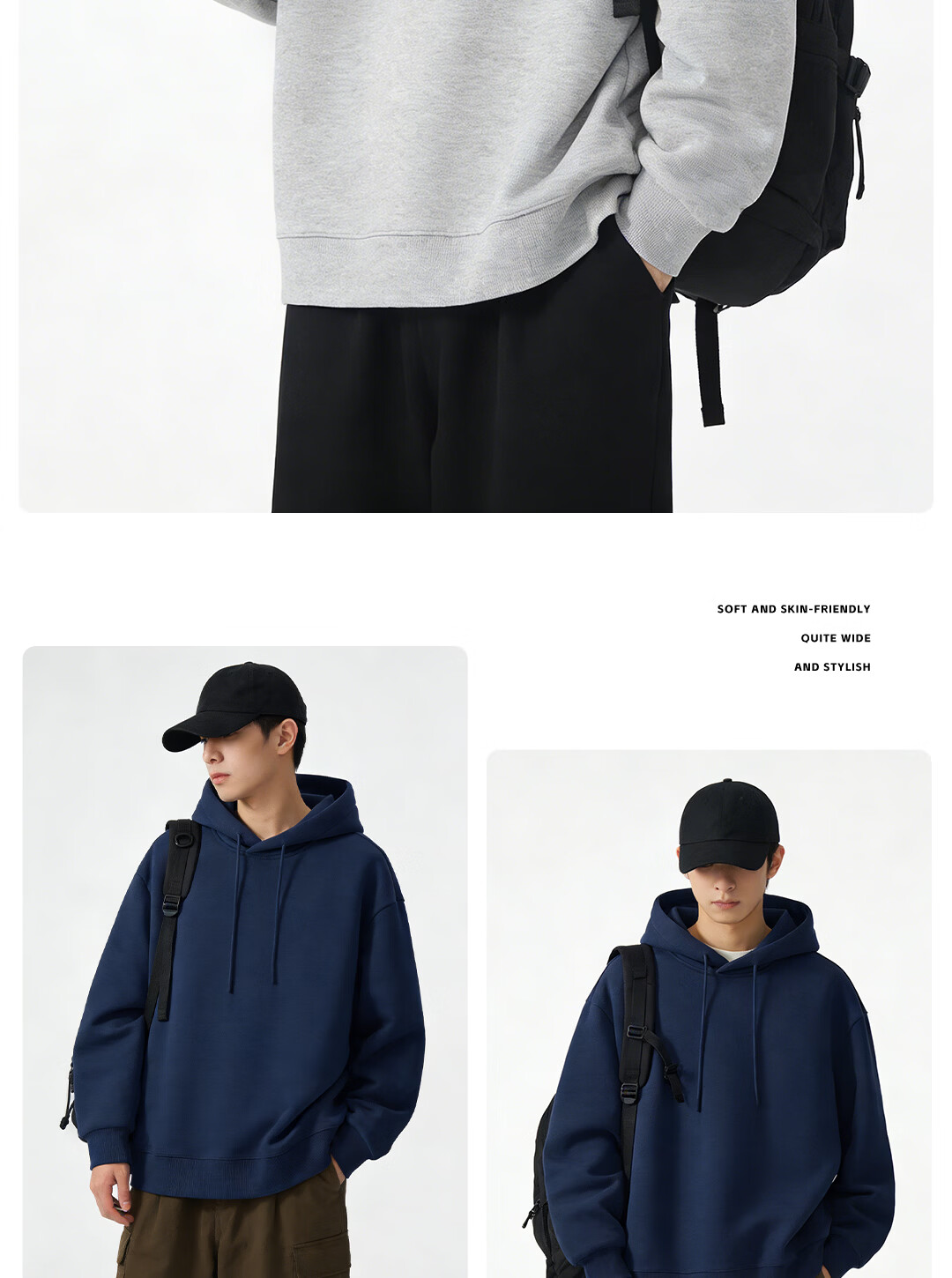 JEANSWEST LIFE Men's Spring Casual Hoodie Cartoon Print Youth Jacket 17