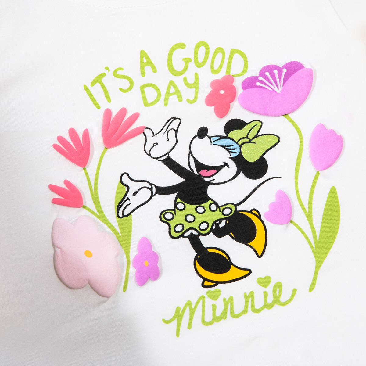 Disney Minnie Summer Cooling Girls' Set Breathable T-Shirt Mosquito-Repellent Long Pants Sports Casual Outfit Peach Pink 140
