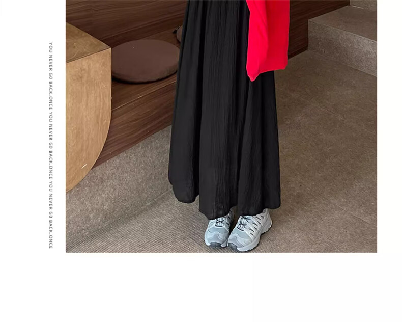 Langsha Green High-Waist A-Line Flared Midi Skirt for Women Summer 2026 New Slim Fairy Tulle Skirt 22