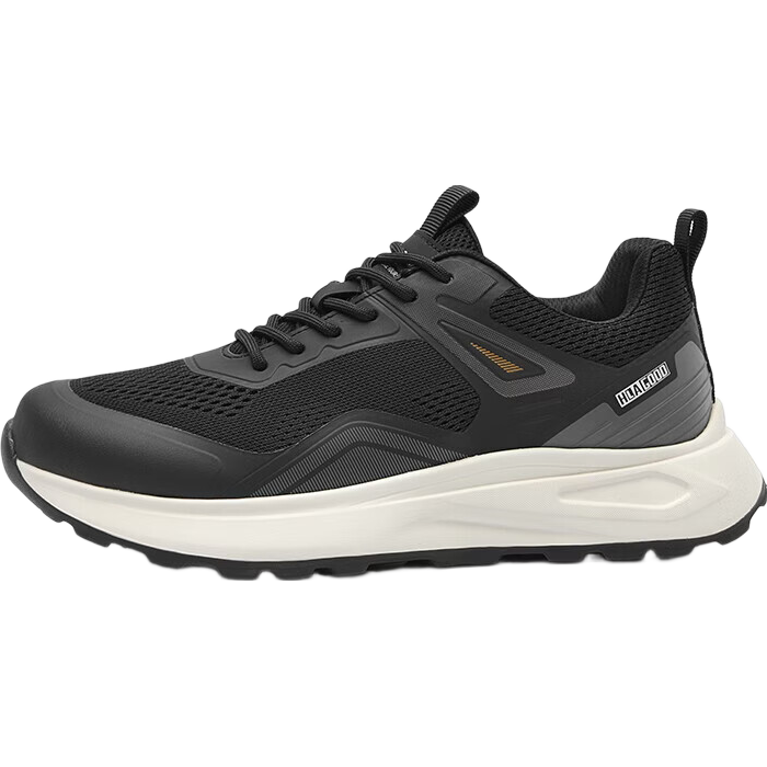 HLA Men's Fashion Mesh Breathable Sports Casual Shoes HAAXXM3EAO259 Black Size 39