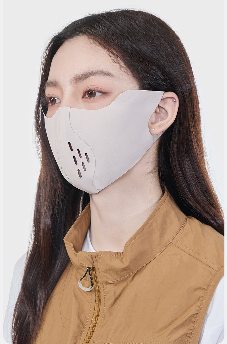 MISSION UV Ice Silk Sunscreen Mask for Women Summer UV Protection Sunshade Cycling Eye Protection Breathable 3D Full Face Sun Protection Mask 10