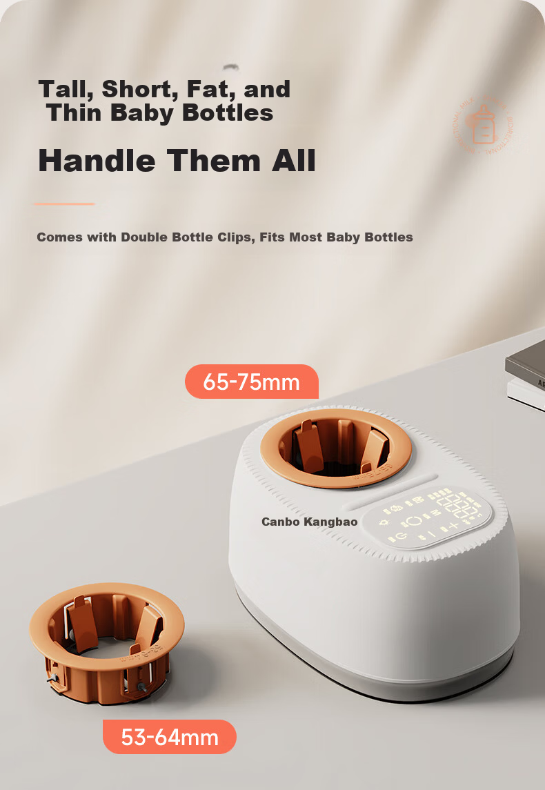 Canbo Baby Bottle Warmer and Milk Mixer 2-in-1 Automatic Milk Preparation and Heating Device Waterless Infant Milk Warmer 14