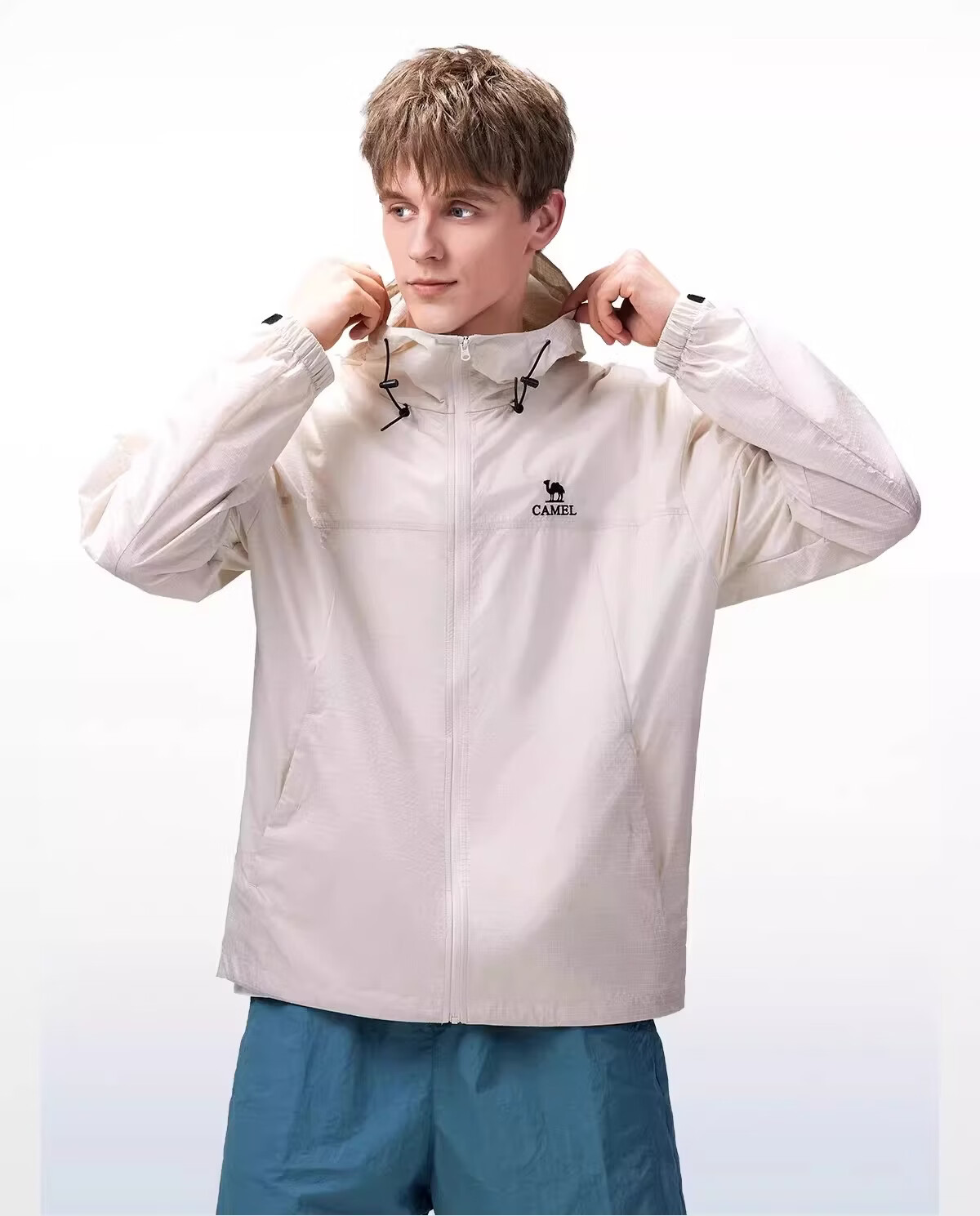 CAMEL Outdoor Sun Protection Jacket 2026 Spring Summer New Breathable Hooded Windproof Water-Repellent Durable Sports Jacket for Women R170 12