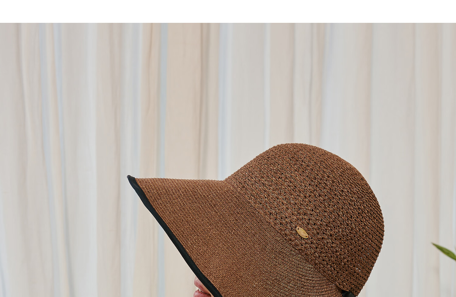 Siggi Women's Summer Sun Hat Straw Hat Wide Brim Foldable UV Protection Face Slimming Versatile Travel Sun Hat 44