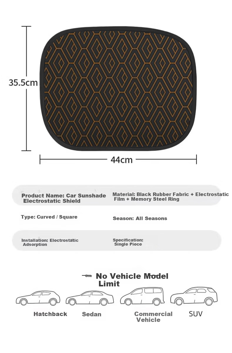 Digalun Car Sunshade Curtain Interior Sun Block Heat Insulation Sunshade Window Curtain for Car Glass Side Window 11