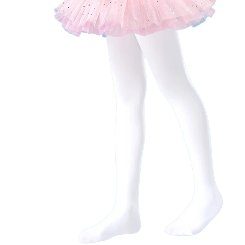 Zhiyouban Girls Dance Tights Children's Pantyhose Spring Autumn Thin White Stockings Girls Ballet Practice Leggings