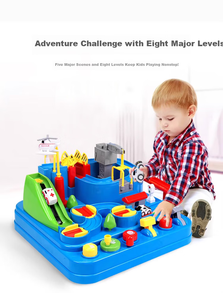 Guangduola Children's Track Car Toy Adventure Challenge Toy for Boys Ages 3-6 Birthday New Year Gift 4