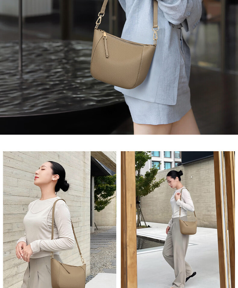 Viney Women's Leather Crossbody Dumpling Bag Luxury Commuter Shoulder Bag Birthday Gift for Girlfriend Wife 18