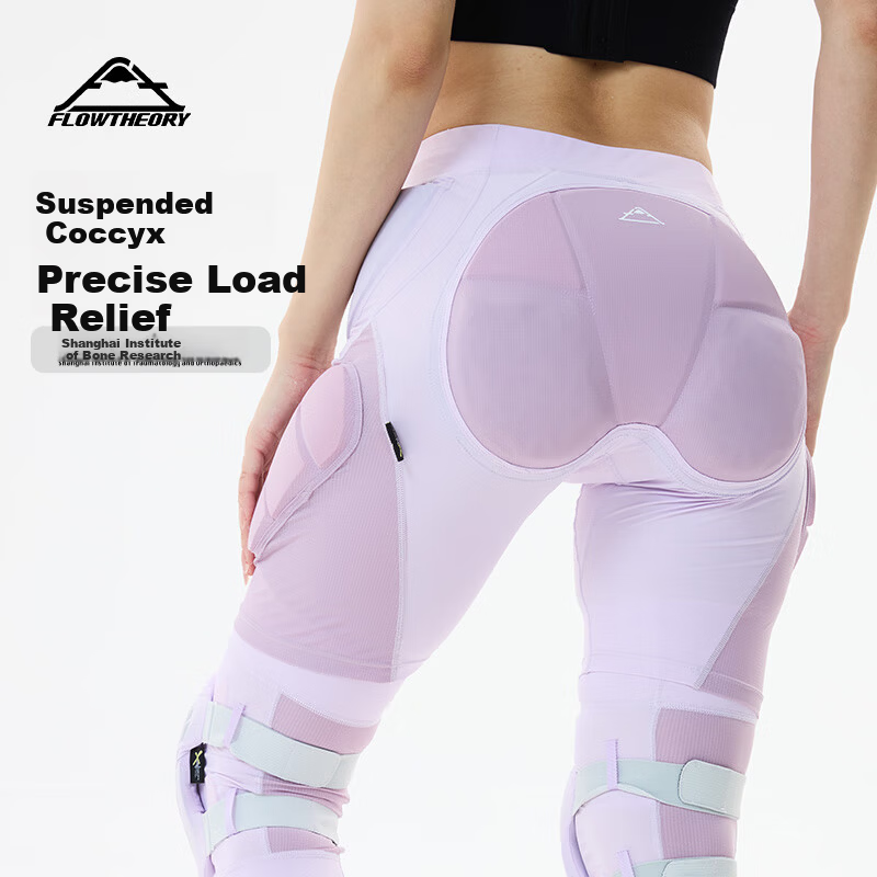 Flow Theory Ski Protective Gear XRD® Hip Pad Inner Wear Sports Protective Equipment Ski Snowboard Protective Gear Purple M Qikong Series