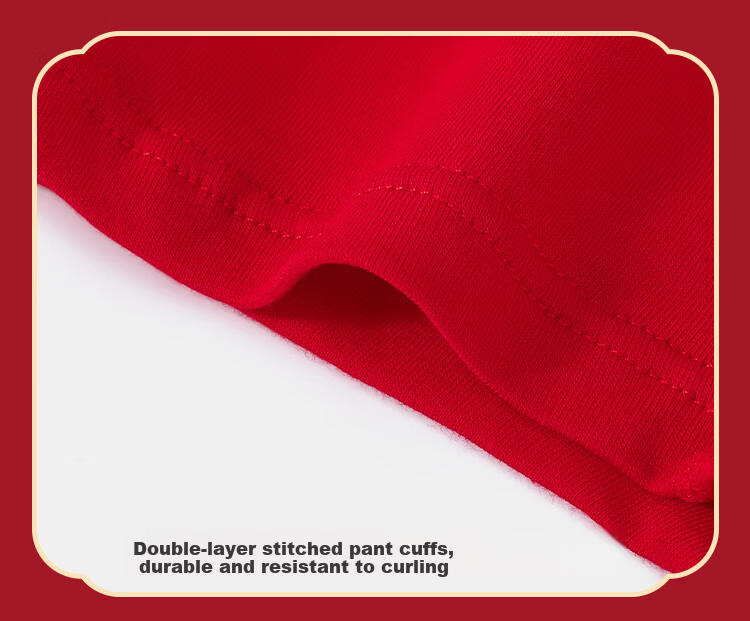 YUZHAOLIN Children's Red Underwear, Boys' Zodiac Year 10A Antibacterial Cotton Underwear, Youth 4-Pack Shorts 15